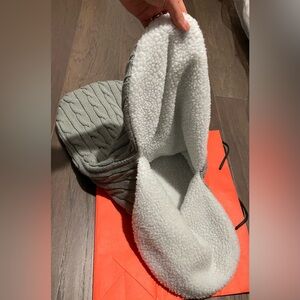 Knitted Newborn sleeping bag, Stroller wrap, Swaddle blanket / Newborn to 6 Mth